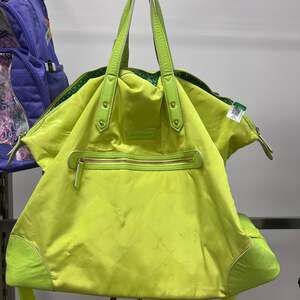 Vera Bradley Tote Handbag Citrine Nylon Lined Crossbody Preppy Carryall Bag